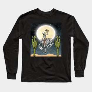 Cowboy Skeleton Long Sleeve T-Shirt